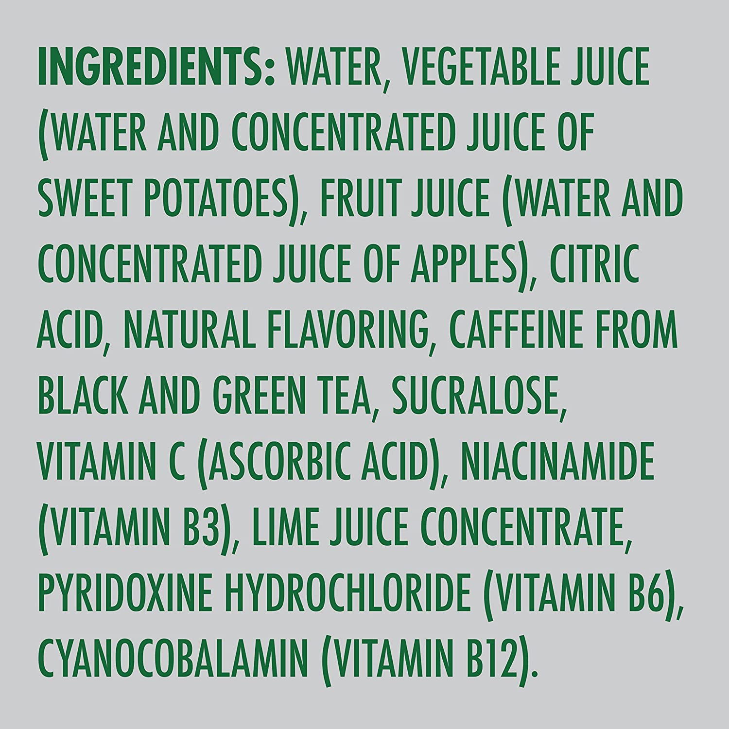 V8 +SPARKLING ENERGY Lemon Lime Energy Drink， Made with Real Vegetable and Fruit Juices， 11.5 FL OZ Can (Pack of 12) - Image 5